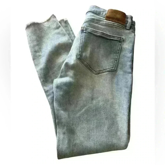 Denim Forum Womens The Nico Rise Skinny Crop Jeans Mid Rise Light  Wash Size 27 - Picture 1 of 8
